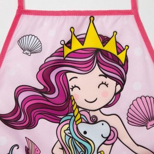 Набор детский для творчества Этель "Mermaid" фартук 49 х 39 см и нарукавники