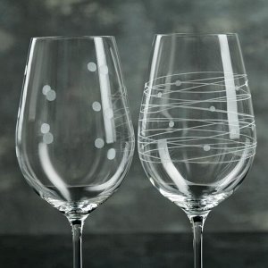 Набор бокалов для вина Bohemia Crystal «Виола. Elements», 450 мл, 6 шт