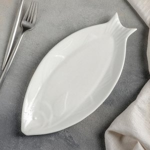 Блюдо «Рыбка», 29?14,5?2 см, цвет белый