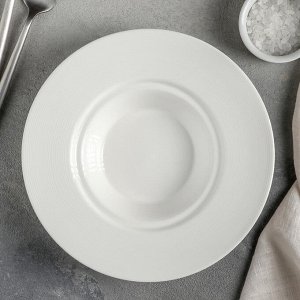 Тарелка для пасты «Бланш», 20?4,7 см, цвет белый