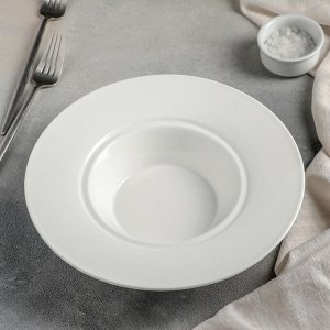 Тарелка для пасты «Бланш», 25?5,5 см, цвет белый