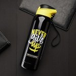 Термос с поильником Never give up, 500 мл, сохраняет тепло 12 ч
