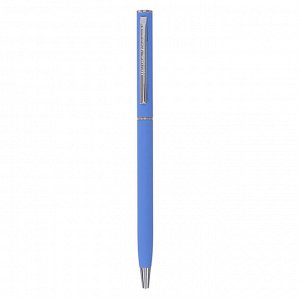 Ручка шариковая поворотная BrunoVisconti. Palermo, узел 0.7 мм, синий стержень, в металлическом корпусе, фиолетовая
