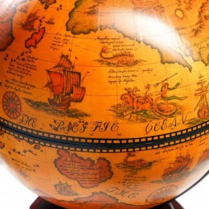 Глобус бар декоративный "Винтажная карта" 46х41х56,5 см