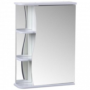 Зеркало-шкаф "Тура", с тремя полками, 50 х 15,4 х 70 см