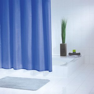 Штора для ванных комнат Standard, цвет синий/голубой, 180x200 см