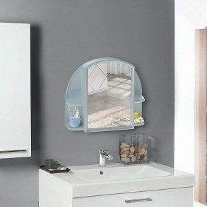 Шкафчик для ванной комнаты c зеркалом "Орион", цвет белый мрамор