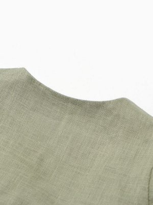 Платье детское Крошка Я Linen, -74, зеленый