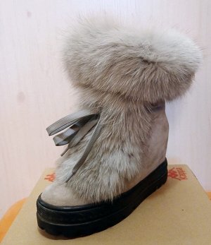 Ботинки. Зима. Натуральный мех. Несколько раз Б/у