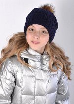 150 Вязаная шапка для девочки