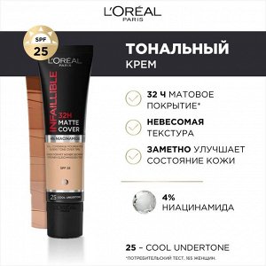 Ультраматирующий стойкий тональный крем 32ч Матовое Покрытие Infailible Matte Cover