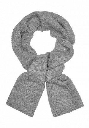 Шарф серый Вязаный шарф – необходимый аксессуар в прохладную погоду, защитит от холода и ветра. С люрексом. Размер: 185 x 20 см.