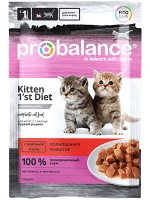 ProBalance Корм консервированный 1&#039;st Diet для котят с телятиной в желе, пауч, 85 гр 1/28