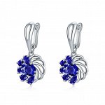 Серьги &quot;Цветок&quot;, Swarovski Crystal Shik