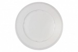 Тарелка обеденная Augusta белая, 27 см