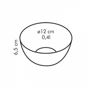 Стеклянная миска Tescoma Giro, d=12 см