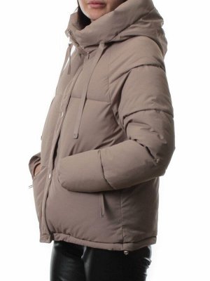 A2301 DK. BEIGE Куртка зимняя женская (150 гр. холлофайбер)