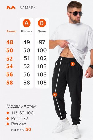 Мужские брюки из футера двухнитки Happyfox