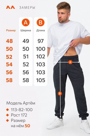 Мужские брюки из футера двухнитки Happyfox