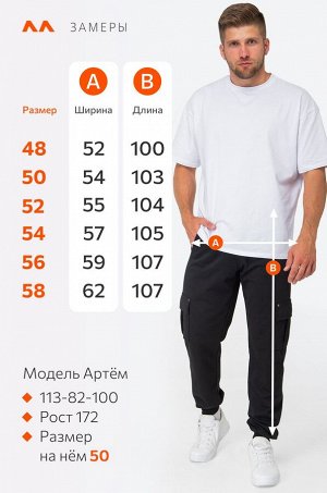 Мужские брюки из футера двухнитки Happyfox