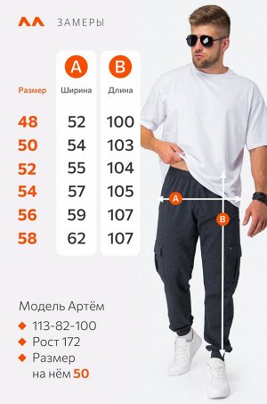 Мужские брюки из футера двухнитки Happyfox
