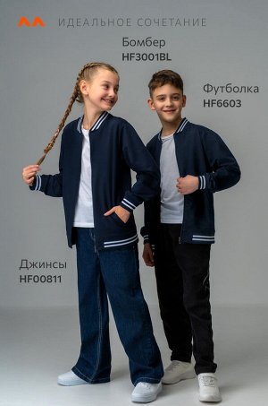 Детский бомбер из футера двухнитки