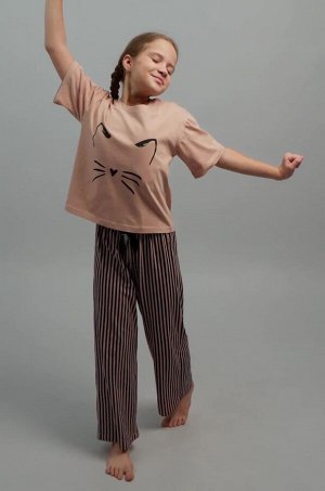 Хлопковая пижама для девочки Happyfox