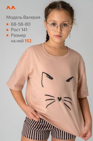 Хлопковая пижама для девочки Happyfox