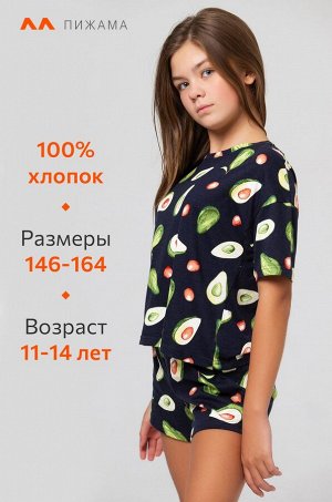 Хлопковая пижама для девочки Happyfox