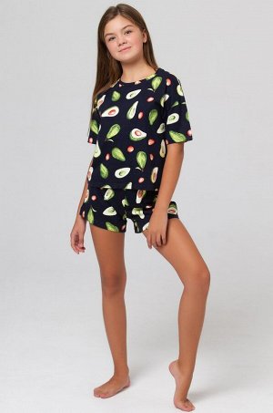 Хлопковая пижама для девочки Happyfox
