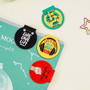 Закладки магнитные для книг, 4шт., MESHU ""Motivation""