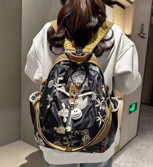 Рюкзак из нейлона с принтом вместительный, как на фото