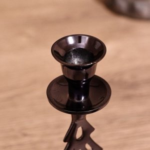 Подсвечник с колокольчиком "Ёлочка" 20 см, металл