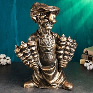 Копилка "Шашлычник" 43х20х56см, бронза