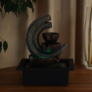 Фонтан настольный «Герберт» дуга, 29x23 см, с подсветкой, без шарика