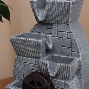 Фонтан настольный «Малкольм», 29x15 см, с подсветкой