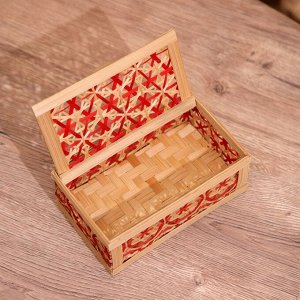 Шкатулка из бамбука 17х10х7 см