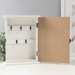 Ключница настенная «Пальмовые листья», дерево, 5 крючков, 6x20x25.8 см