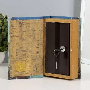 Сейф-книга дерево, кожзам "Венеция" 21х13х5 см
