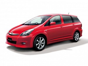 Ковры салонные LUX 3D Toyota Wish 1+2 ряд 2WD (2003 - 2009)