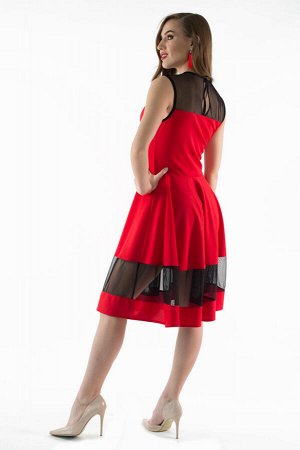 Платье Кармен (алый) Р11-909