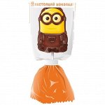 Шоколад фигурный Миньон с печеньем на палочке №1, 24 г