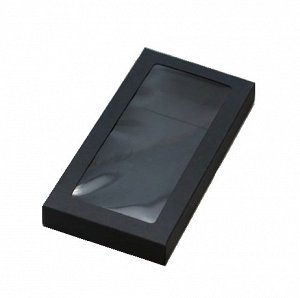 Коробка для шоколадных плиток Чёрная 16х8х1,7 см