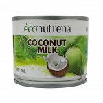 Кокосовое молоко Econutrena 17% (Шри-Ланка), органик, 200 мл