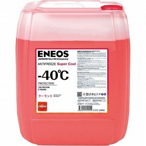 Антифриз Eneos Antefreeze Super Cool, Р-ОАТ, красный, -40°C, 20кг, арт. Z0077