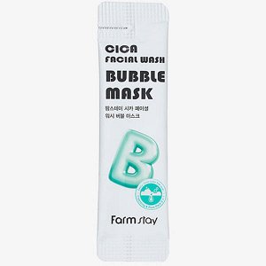 Пузырьковая маска для умывания с центеллой FarmStay Cica Facial Wash Bubble Mask, 5мл
