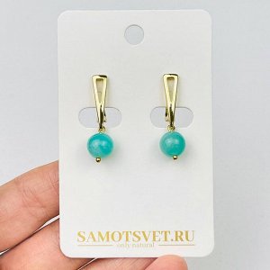 Серьги из Амазонита