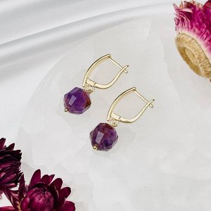 Серьги из Ауралита "Канадский аметист"