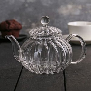 Чайник заварочный со стеклянным сиотм "Диана" 600 мл