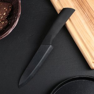 Нож керамический "Black" лезвие 15 см, ручка soft touch